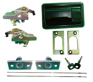 Truck Handle+Door Latch(Old Type with black colour)